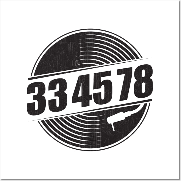 33 45 78 RPM Record & Vinyl Lovers Gift print Wall Art by theodoros20